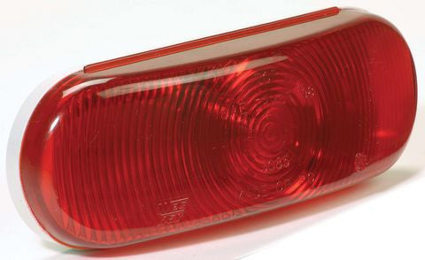 6" Red Oval Tail Light Module 62010-R - Pacific Boat Trailers