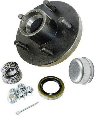 Trailer Wheel Hub KIT for 3500lb. axles - L68149/L44649 Bearings - 5 on 4.5" - Pacific Boat Trailers