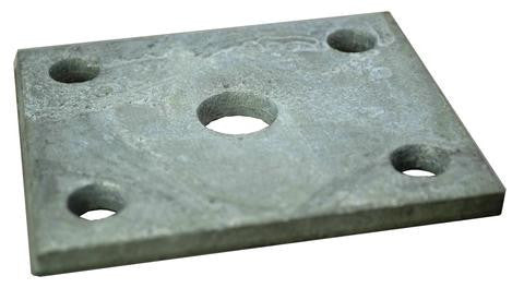 Trailer Axle Mounting Plate 3/8" Holes for 2" wide trailer axles - Pacific Boat Trailers
