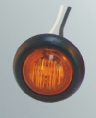 LED Bullet Light, Amber w/grommet and lead - 3/4" # CL-11820-A - Pacific Boat Trailers