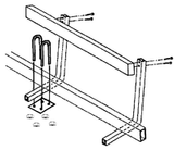 Boat Trailer Guides Kit - 5' Bunk Boards - Pacific Boat Trailers