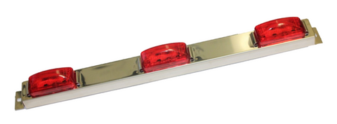 Sealed 3-Light Identification Light Bar # ID-85010-R - Pacific Boat Trailers