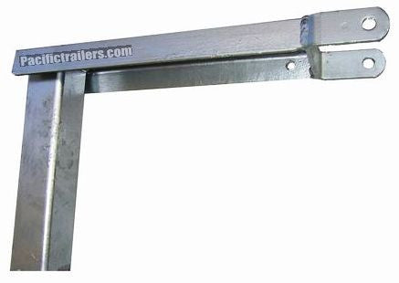 Boat Trailer Winch Mount Top - Galvanized - Top Mount - Pacific Boat Trailers