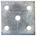 5-Hole Axle U-Bolt Tie Plate, 9/16" Holes for 2" wide trailer axles # AU0101G - Pacific Boat Trailers