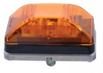 Amber LED Stud Mount Clearance Light w/ Stainless Steel Base - Pacific Boat Trailers