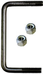 1/2" Square Stainless Steel Trailer U-Bolt, A=5 1/8" B=3" - Pacific Boat Trailers