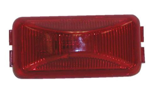 Rectangular LED Trailer Clearance, Side Marker Light, 3 diode-red #CL-23120-R - Pacific Boat Trailers