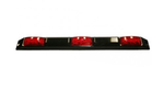Truck, Trailer 3-Light Sealed 9 Diode LED ID Bar with Black Base #87120-D - Pacific Boat Trailers