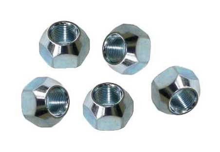 Trailer Lug Nuts 1/2"-20 Thread - Zinc Plated (5-Pack) - Pacific Boat Trailers