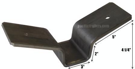 Pontoon Trailer Bunk Support Bracket, Weld-On #PBT313 - Pacific Boat Trailers
