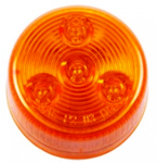 Round LED Clearance/Marker Light, 4-Diodes, Amber, 2 1/2" Diameter # CL-26020-A - Pacific Boat Trailers