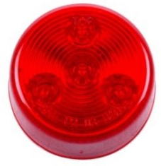 Round LED Clearance/Marker Light, 4-Diodes, Red, 2 1/2" Diameter # CL-26020-R - Pacific Boat Trailers