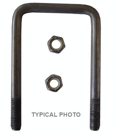 1/2" Square Stainless Steel Trailer U-Bolt, A=3 1/8" B=6 1/4" - Pacific Boat Trailers