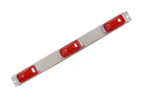 Truck, Trailer 3-Light Sealed 9 Diode LED ID Bar with Stainless Steel Base #85020-RD - Pacific Boat Trailers