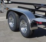 Stainless Steel Fenders, 9" x 66" (1-pair) Flat Top #F2F96615PSS14 - Pacific Boat Trailers